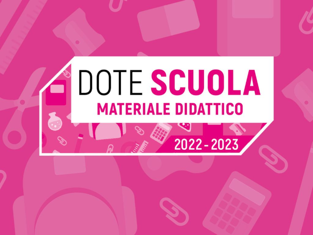 Dote Scuola Materiale Didattico - a. s. 2022/2023