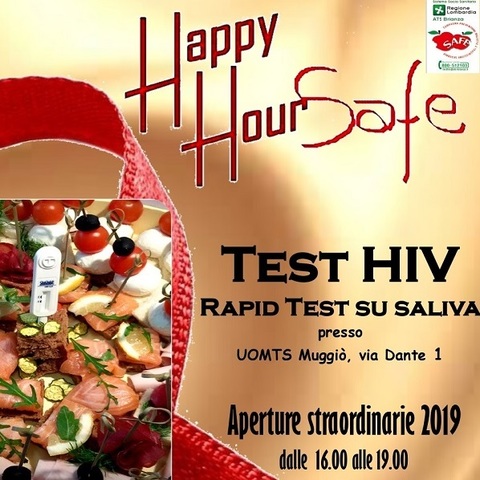 Happy Hour Safe - TEST HIV Rapid Test su saliva