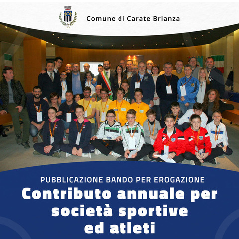Erogazione contributo annuale per Associazioni, società sportive ed atleti