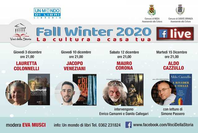 Nuove serate Festival "Voci della Storia - Fall Winter 2020"