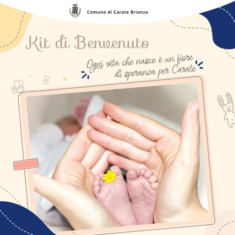 Nuovo "Kit di benvenuto" per le famiglie dei neonati Caratesi