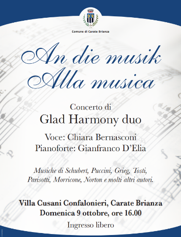 “Glad Harmony Duo” sul palco di Villa Cusani 